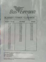 KG230427 bus timetable blarney tower cloghroe